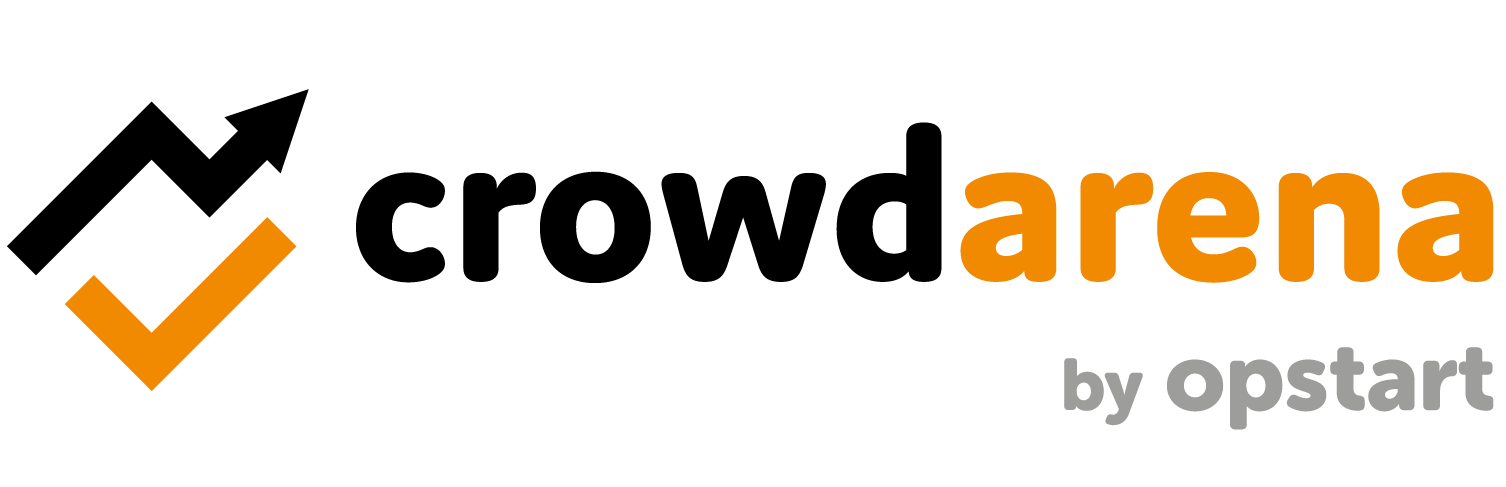 logo di Crowdarena scambio quote acquisite da un equity crowdfunding su Opstart